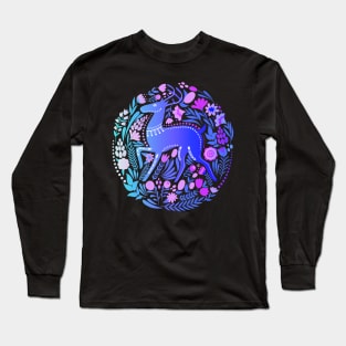 Deer Forest Animal Design Long Sleeve T-Shirt